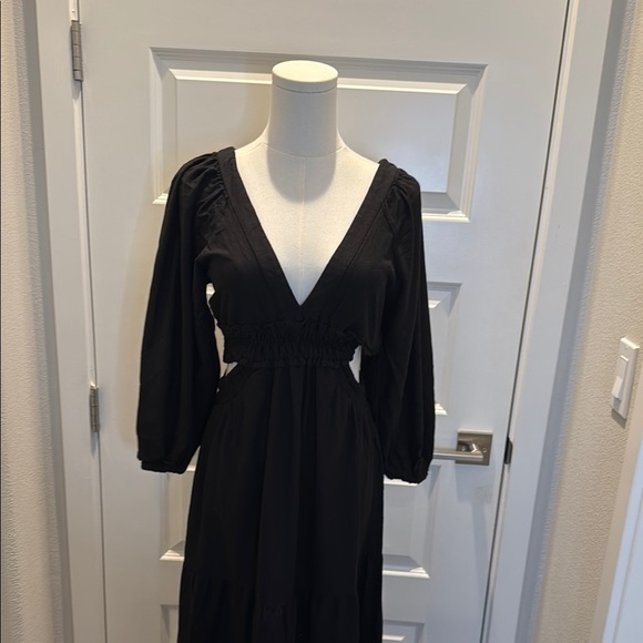 FARM Rio Black Long Dress Size S - Picture 5 of 9